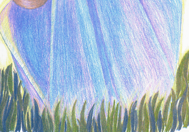 Illustration A3 imprimée en riso BLUBLUE