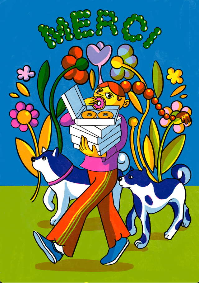 GREETING CARDS/ CARTES DE VŒUX/ Merci